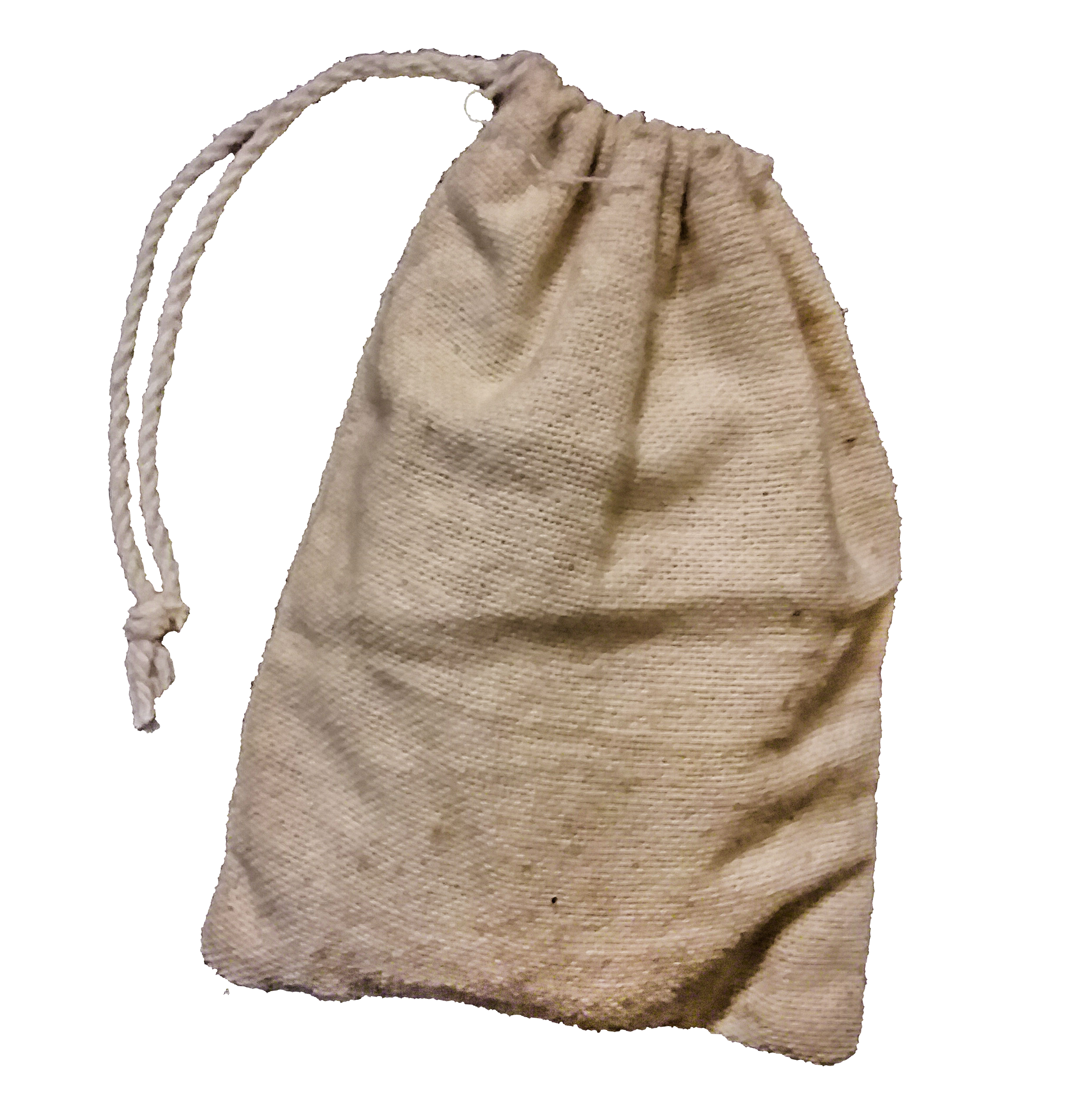 a small tan sack
